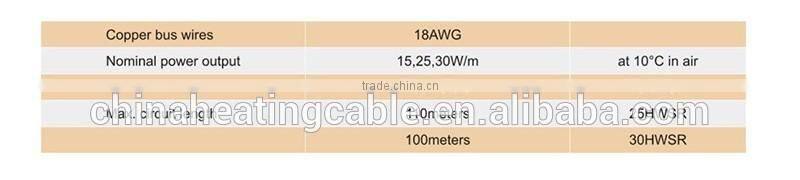 220V Hot water supply pipe heating cable