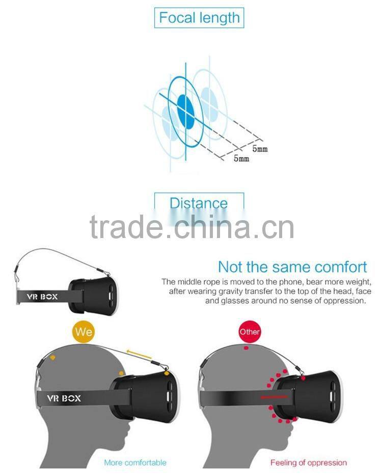 3D VR box head mount virtual augmented reality headset glasses
