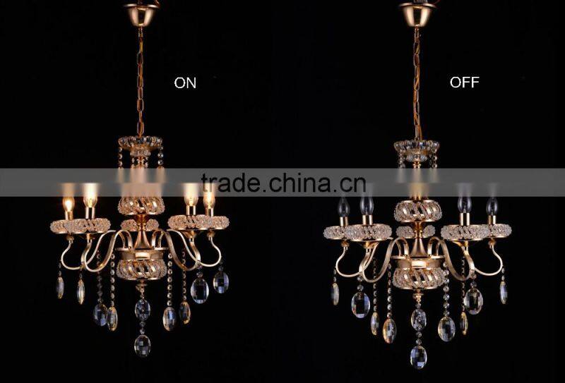 traditional antique top sale 5 lights crystal chandelier for dining room