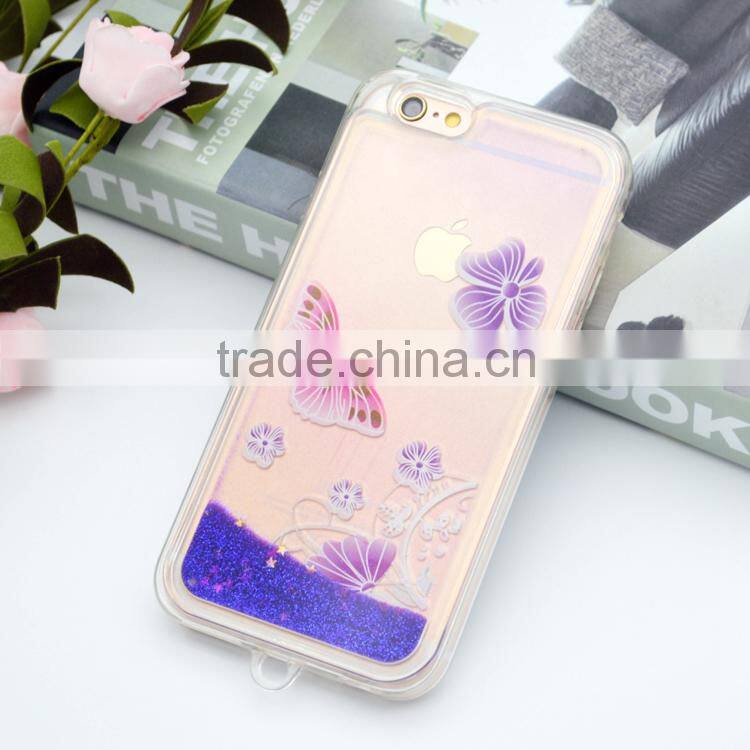 2016 hot selling liquid clear tpu case for iPhone6
