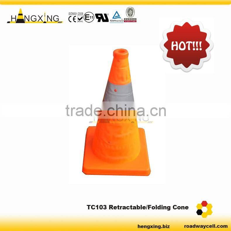 TC103 Reflective Retractable Traffic Cone