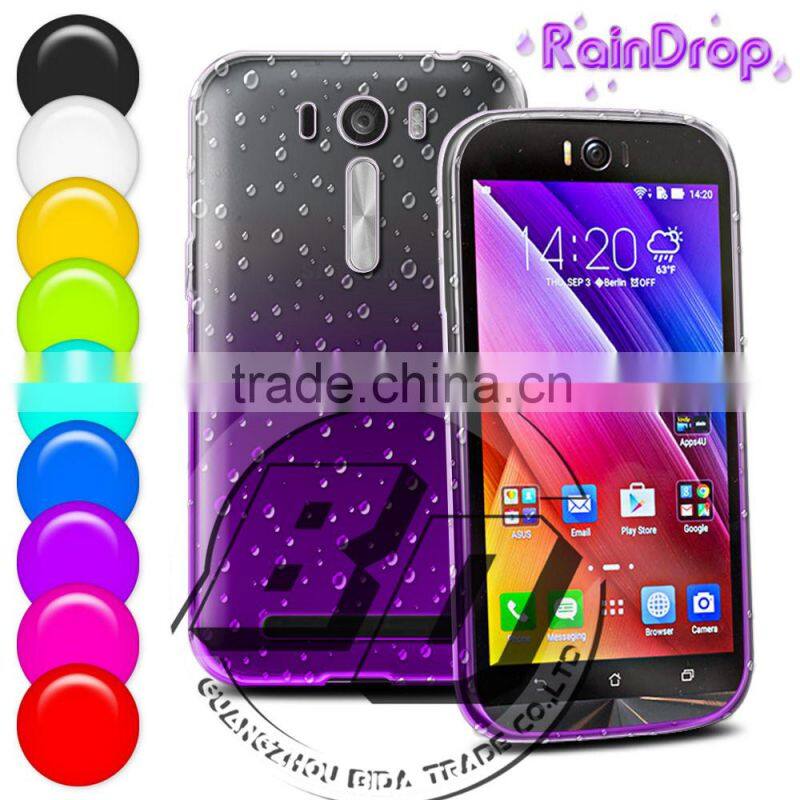 Wholesale Popular Transparent Raindrops Pattern Plastic Hard Case For ASUS Zenfone Selfie fast delivery