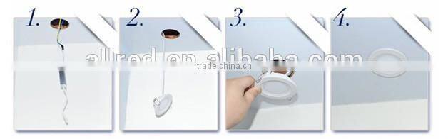 2015 New product cutout 175mm round 18w LED downlight glass cover