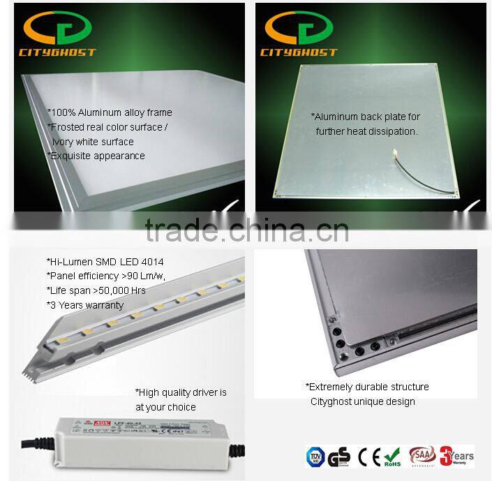 Triac dimming LED panel 1212x603mm 60W TUV CE RoHS CB GS SAA 3-Year Warranty