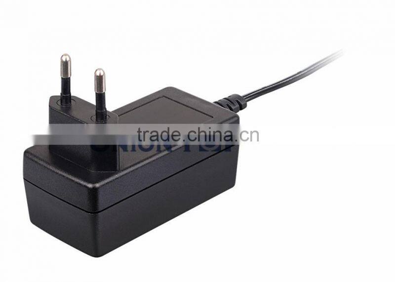 EMI/EMC 24V 630ma AC/DC wall power adapter 18W EU Power Supply for led lighting/laptop with CC/FC/UL/RoHs