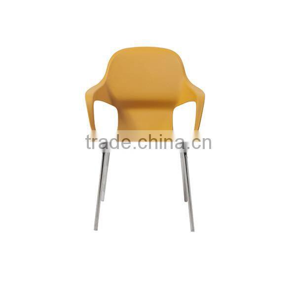 Small convenient plastic leisure chair with armrest HC-N011