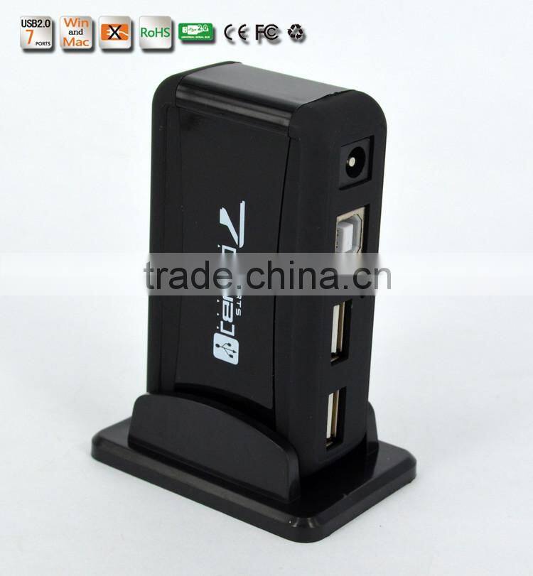 Portable usb2.0 7 por hub, 480MBPS 7 port usb 2.0 hub from usb por hub suppliers, good for gifts