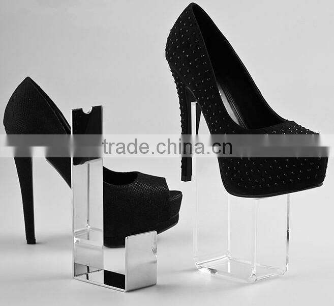 2016 fashion display shoe acrylic stand/holder