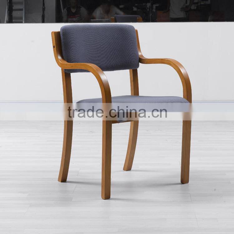 Living Rooom Leisure Chair Wood Lounge Chair with armrest