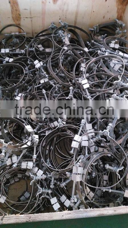 Stainless steel strap / ADSS / OPGW pole cable clamp