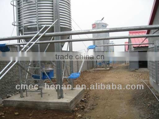 Feed silo for chicken house