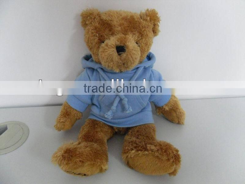 8 inch Plush bear with hooded