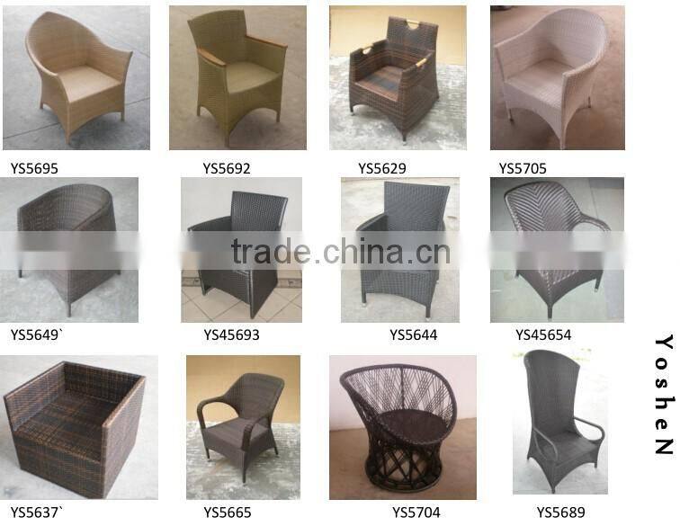 Restaurant furniture cheap rattan/metal restaurant chairs for sale