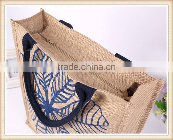 Eco-friendly promotional jute shopping bag,jute tote bag