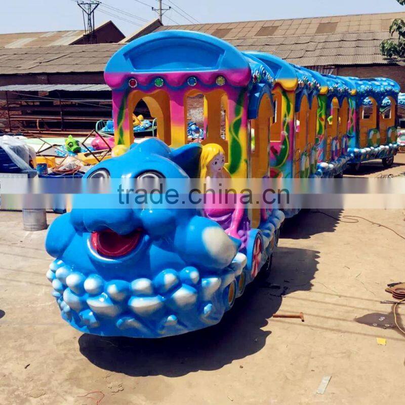 2016 Best Investment Project! Amusement Park Electric Track Train Electric Rides on Animal