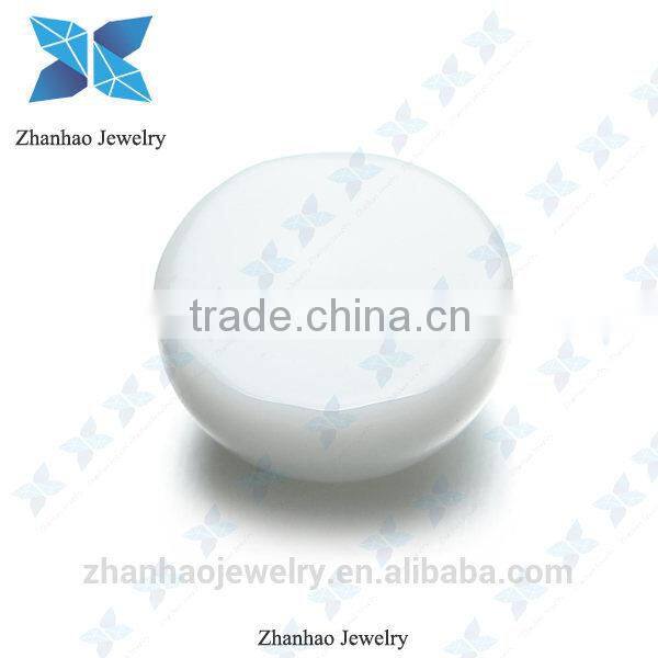 semiprecious stone lab created flat bottom glass stone loose cabochon