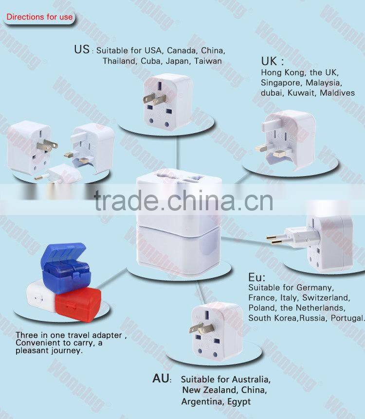China gold Supplier universal Travel Adapters / travel adaptor plug / Best girl gifts