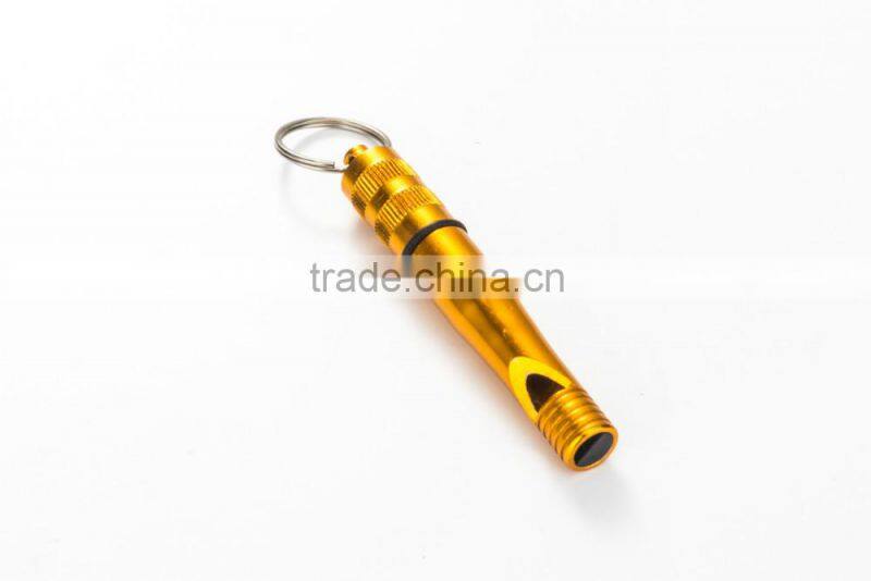 promotional aluminium dog whistle keychain