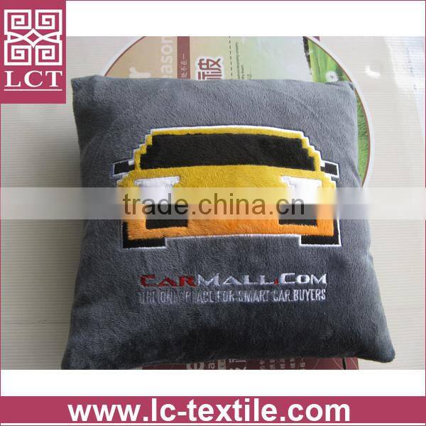 supply custom design patch embroidery softest plush cushion finished with a concealed zipper(LCTP0018)