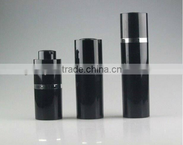 black twist airless cosmetic dispenser; 15ml 30ml 50ml airless bottle JS-G01