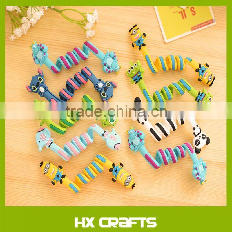 Cartoon Design Cute Cable Tie Cord Organizer Earphone Wrap Winder/ Fixer Holder/cord Manager/cable Winder