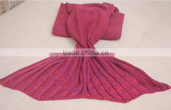 Mermaid Tail Crocheted Blanket