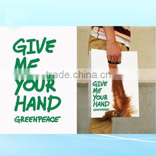 Antique heart shape printed paper bag