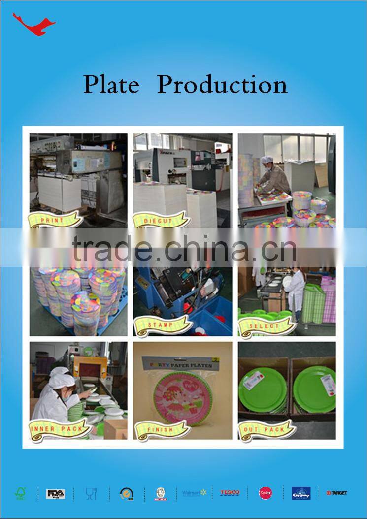 customised paper plate hallowen plate