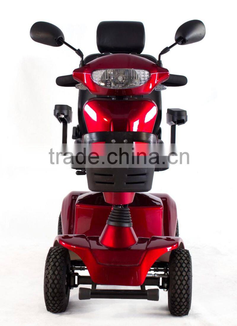 Luxury 400W 4 wheel electric disability scooters for elderly with 24V 38Ah battery