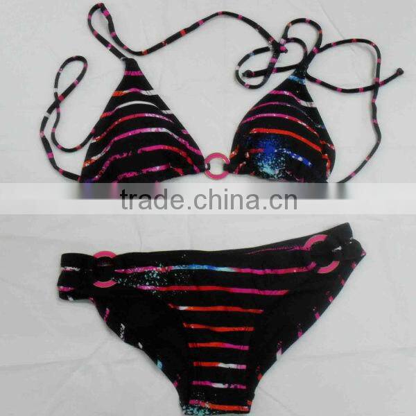 Colorful flower pattern Sexy Bikini Swimwear