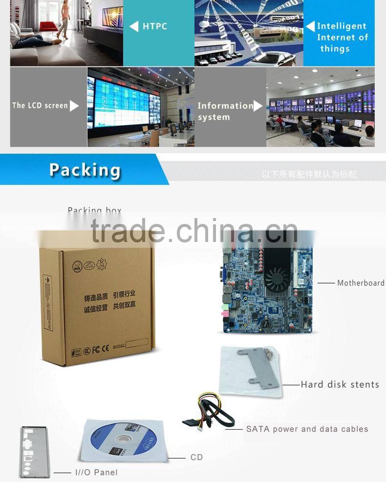 mini pc mainboard network x86 motherboard with 1* RTL8111E Gigabit LAN support SSD/WIFI