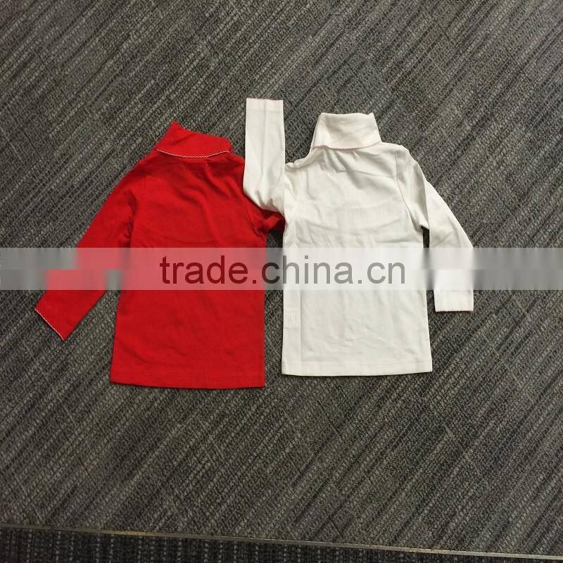 Custom children clothes thick and softer knit high neck, kids clothes
