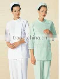 Designs Women's Scrubs Bravo 5 Pocket turn over collar shirt and pant white sets