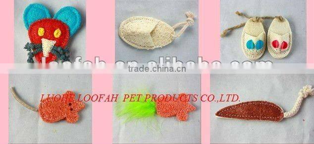 loofah mice toy for rodent animal