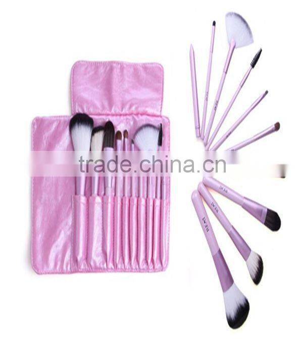 10pcs Pink Mini kabuki brushes