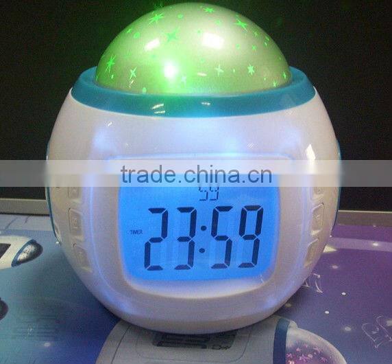 LCD egg alarm clock with music