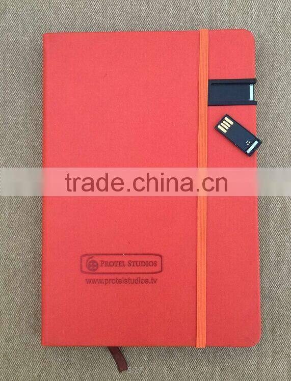 notebook with elastic closure, lanybook notebook with usb closure