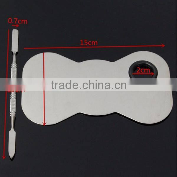 Butterfly shape makeup palette Including rod stainless steel Make-up and stainless steel pallet