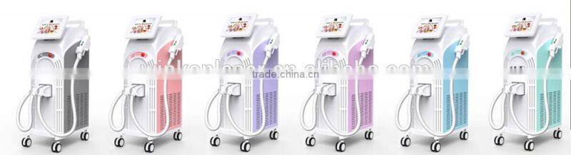 big ipl handle hand piece 12*30mm 10*40mm spot shr hair removal machine