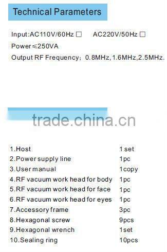 CE face lifting professional use beauty equipment/portable radio frequency face lifting device/rf machine
