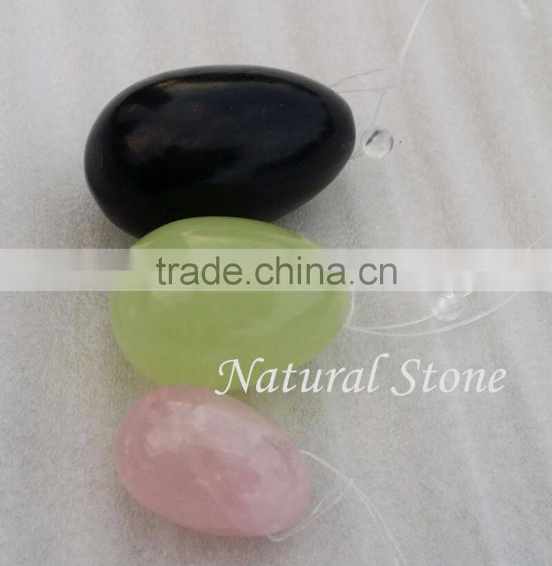 woman health care products vaginal jade eggs with drilled hole