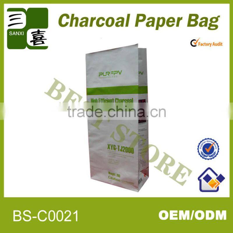 2014 shanghai high quality kraft paper bags for charcoal