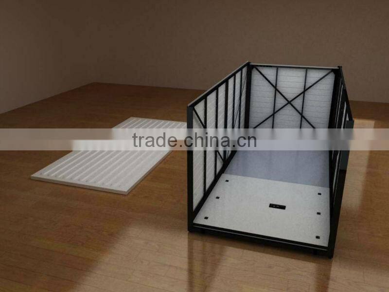 Collapsible container storage shed