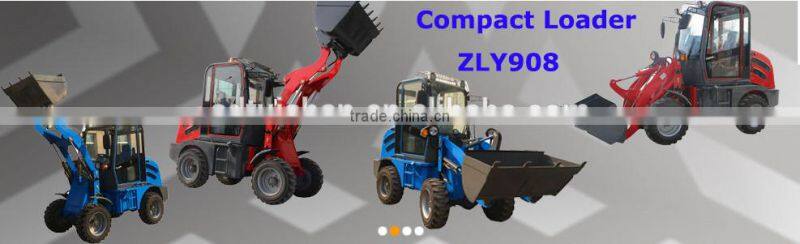 1000kg garden equipment mini wheel loader for forest