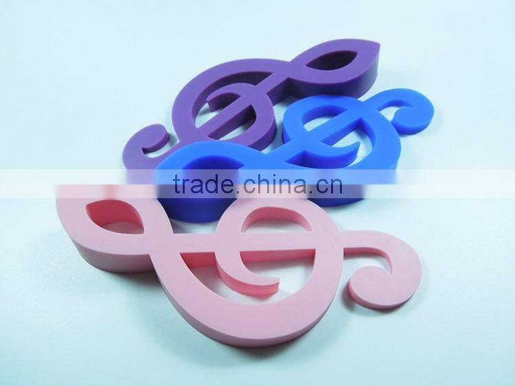 New arrival music note shape funny silicone door stops