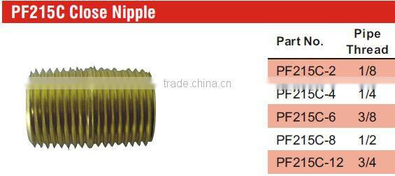 PF215C Close Nipple,Pipe Fitting,Brass Fitting,Auto parts