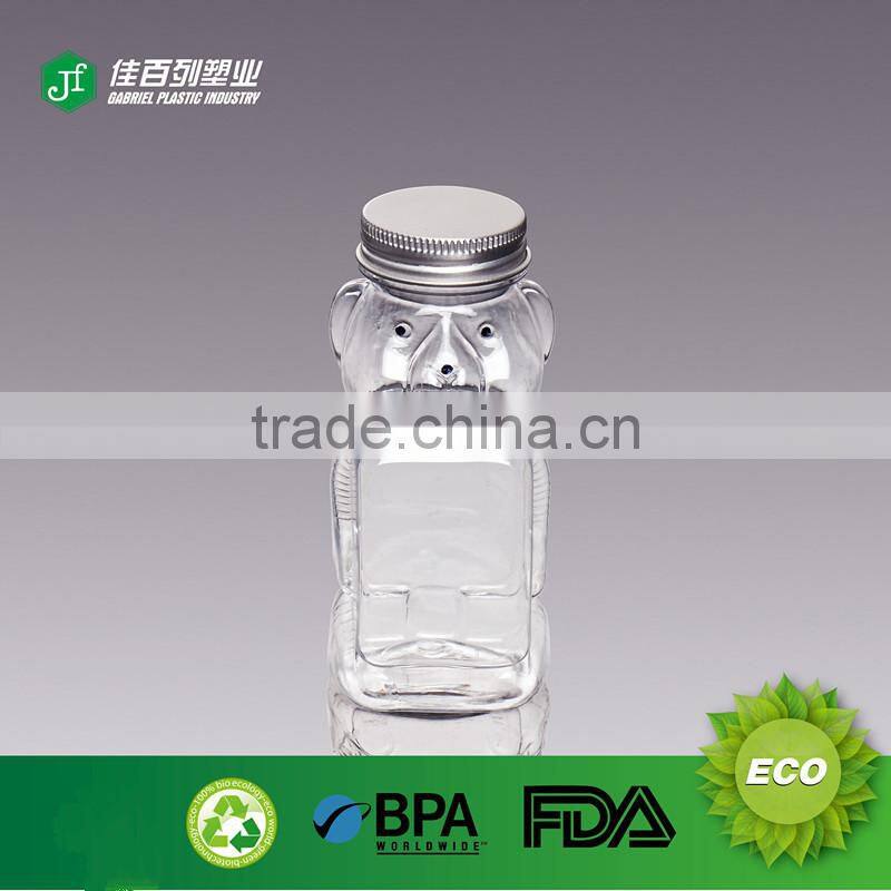 cute and bear honey jar with aluminium cap