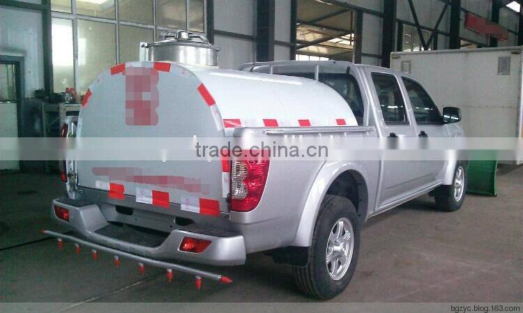 Pickup mounted Snow Plow and Sprayer