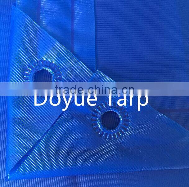 China supplier waterproof cross laminatede reinforced plastic eyelets tarpaulin for pool cover