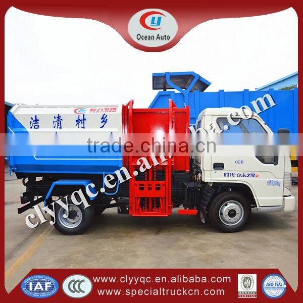 FORLAND 3m3 garbage truck,Small garbage truck,Recycling garbage can cleaning truck